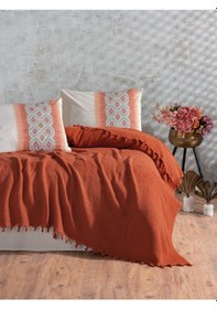 Resim Cotton Box Jakarlı Çift Kişilik Pike Takımı Papina Tarçın 