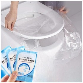 Resim Tineke 100 Adet Tek Kullanımlık Klozet Örtüsü Kapak Poşeti 