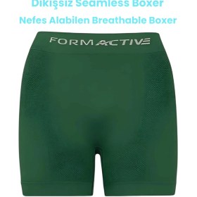 Resim Tezzgelsin Erkek Dikişsiz/seamless Nefes Alabilen Boxer 4 Adet Gri - Yeşil 