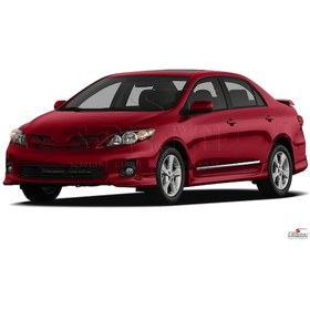 Resim S-Dizayn Toyota Corolla Uyumlu 2007-2013 Kapı Koruma Çıtası Krom 