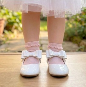 Resim Surpie Shoes Fiyonk Detaylı Bantlı Ortopedik Çocuk Babet 