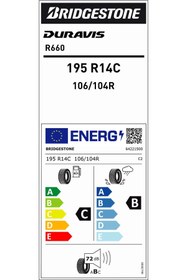 Resim Bridgestone 195R14C 106/104R R660 HAFİF TİCARİ YAZ LASTİĞİ (ÜRETİM YILI:2024) 