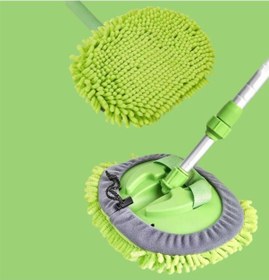 Resim Büro Ev Ofis Arabası İçin Araç Dışı Yedek Bezli Mikrofiber Oto Yıkama Fırçası 
