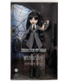 Resim Monster High Wednesday Okul Üniformalı Bebek HXJ04 