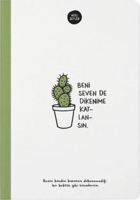 Resim Hisli Şeyler 14x20 64 Yp.çiz.ciltli Defter Beni Seven De Dikenime Katlansın Renkli 