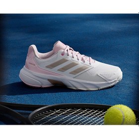 Resim adidas Courtjam Control 3 W Kadın Tennis Ayakkabısı JP9739 Beyaz 