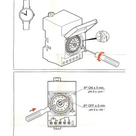 Resim Legrand Haftalık Mekanik Zaman Saati 412795 