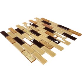 Resim MozaiKristaL Mutfak Tezgah Arası ve Yaşam Alanlarının Tüm Yüzeyleri İçin Kristal Cam Mozaik. Cam Ölçüsü: 23X73 Mm. File Ölçüsü: 30X30 cm ( 1 Koli = 1 m2 Fiyatıdır ) 