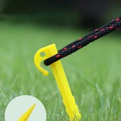 Resim 10/20 adet Dış Mekan Kamp Çadırı Zemin Çivileri, Rüzgar Geçirmez Plaj Mat Çivileri, Ağır Hizmet Tipi 14.48 cm Çadır Kazıkları ile Spike Kanca Kamp Çadırı Spiral Tip Kazıklar, Kampçılık, Sırt Çantası ve Bahçe İşleri için Dış Mekan Aracı 
