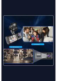 Resim Mieco 1s Wifi / App /1080p / Fhd/ 170 Ultra Geniş Açı/gece Görüş/ G-sensörü 3 Kameralı Araç Kamerası 2026 