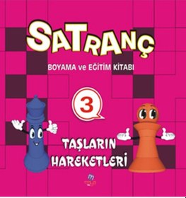 Resim Satranç Boyama Kitabı 3- Maya Kitap 