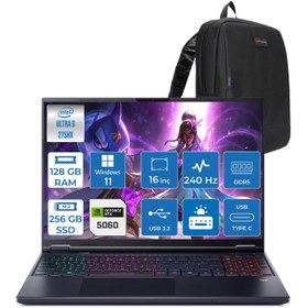 Resim Acer Predator Helios Neo 16 Aı Intel®core™ Ultra 9 275HX 128GB DDR5 256GB SSD 8GB/RTX5060 115W 16'' 2560 x 1600 Wqxga 240HZ Windows 11 Home Gaming Bilgisayar NHQVUEY001H31 