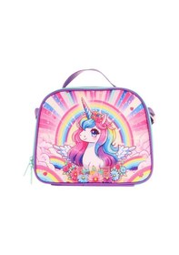 Resim Kaukko Kids Kız Çocuk Isı Yalıtımlı Okul/piknik Beslenme Çantası Unicorn L7249 Mor - Mavi 