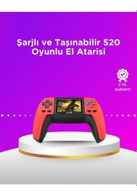 Resim Bfs P5 Taşınabilir Retro Konsol 520 Oyun, Ergonomik Tasarım, Nostaljik Eğlence 