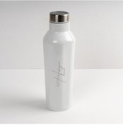 Resim Isim Imza Tarih Tasarımlı Paslanmaz Çelik Termos Beyaz 