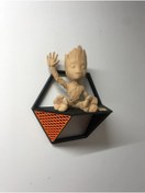 Resim TuransoyCraft Balpeteği Dekoratif Duvar Rafı (1 Adet) 