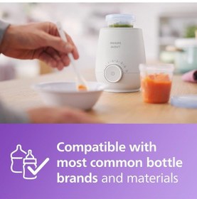 Resim Philips Avent Scf358/00 Biberon Isıtıcı, Hızlı Ve Eşit Isıtma, Akıllı Sıcaklık Kontrolü 