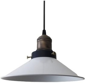 Resim Retro Beyaz Tekli Sarkıt Rustik 23 cm 404 