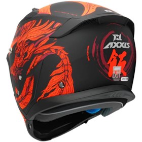 Resim Axxis Motosiklet Kask Hunter SV Oni B5 Matt Red Sport Moduler Motorcu Kaskı Off-Road 