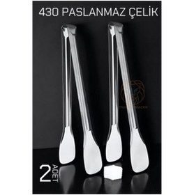 Resim Marsilyan Mini Şeker Maşası Paslanmaz Zazzeri Classic 2 ADET - MCT6443-9037 
