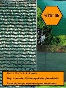 Resim %75 Gölge Oranlı File, Gölgelik, Gergi File, Bahçe Gölgeliği, 6x51 Metre 