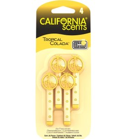 Resim California Scents Vent Stick"tropical Colada" Kalorifer Geçme Koku 4'lü Set 