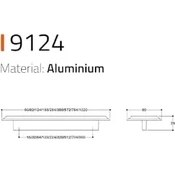 Resim 9124 -Çizgili Kulp Altın Renk Tek Adet 704 mm Altın Tek Ebat SSY9124 0704 Gl 