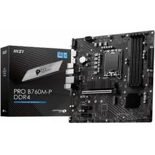 Resim MSI Pro B760M-P Ddr4 4800(OC) Ddr4 HDMI Dp M.2 Atx 1700P 