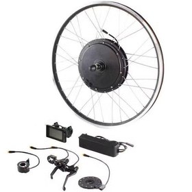 Resim Elektrikli Bisiklet Dönüşüm Kiti 48v 1000w Siyah 