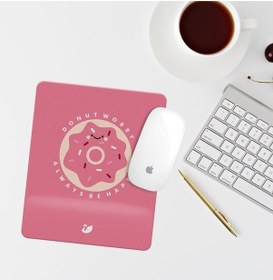 Resim Pembe Donut Bilek Destekli Dikdörtgen Mouse Pad Mouse Altlık Mousepad 