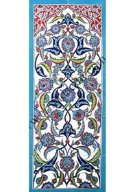 Resim Armada Çini 40X100 Cm Ed 701 Rumi Eldekoru Çini Pano 