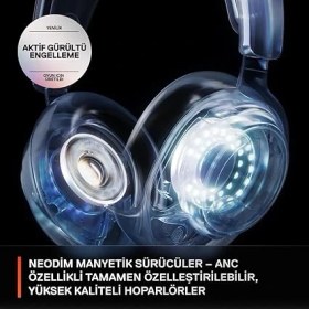 Resim Arctis Nova Pro Wireless Multi-Platform Gaming Kulaklık, Birinci Sınıf Hi-Fi Ses Sürücüleri, Aktif Gürültü Giderme, Clearcast Gen2 Mikrofon, Pc, Ps5, Ps4, Switch, Mobil, Kablosuz 