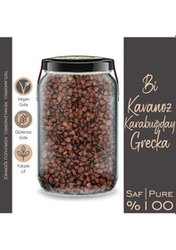 Resim Karabuğday Greçka + Kırmızı Fasulye Bi Kavanoz 660 Cc. Cam Kavanozlarda 