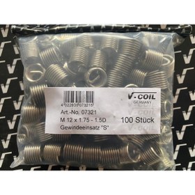 Resim Völkel M12x1.75-1.5d Helicoil Yay V-coıl Germany 100 Adet 