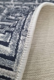 Resim Dekhera Ömür Yıkanabilir Halı 5724 Gri - 100X300 / Dot Taban 