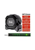 Resim 5 M X 25mm Ölçme Geri Çekilebilir Metrik Ağaç İşleme Kilitleme Kendinden Aracı Anti Korozyon Ölçü Çelik Cetvel Bant Metrik Paslanmaz 