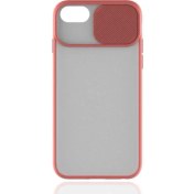 Resim Canpay Apple iPhone 8 Uyumlu Kılıf Kayar Sürgülü Lens Koruma Sliding Lens Protective Case 