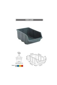 Resim Sembol A400 Plastik Avadanlık Gri 314 X 505 X 191 Mm (10 Adet) 