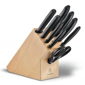 Resim Victorinox Swiss Classic 9 Parça Ahşap Korumalı Blok Bıçak Seti VT 6.7193.9 