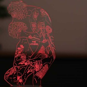 Resim The Lovers Figürlü Dekoratif Hediye Led Masa Lambası | BYLAMP 