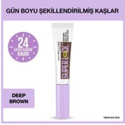 Resim MAYBELLİNE NEW YORK SUPER LOCK BROW GLUE KAŞ SABİTLEYİCİ MASKARA - DEEP BROWN 