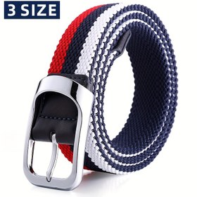 Resim Esnek Dokuma Golf Kemeri - Üniseks Spor Stili Kemeri, Kauçuk Panel, Rahat Esnek, Golf ve Spor için Kaza Moda Aksesuarı, Tüy Yok, Bir Numara Hepsi Uyumlu 