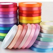 Resim 25 Yard İpek Kurdele 1cm Genişliğinde - Hediye Paketleme, Pasta Süsleme & El İşleri için Mükemmel - Beyaz, Kırmızı, Siyah Renklerde Mevcut 