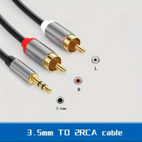 Resim RCA Erkek 3.5mm Erkek Kablosu, 3.5mm 2-RCA Kablosu, RCA Erkek Aux Ses Adaptörü HiFi Ses Kulaklık Jack Adaptörü Metal Kabuk RCA Y Splitter RCA Yardımcı Kablosu 1/8 RCA Bağlayıcı Telefon Hoparlörü MP3 Tablet HDTV, Ev Ses Ayarları, Şık Ses Kablosu, Dayanıklı Ses Kablosu, Ses Splitter, Teknoloji Tutkunları, Ev Sinema Ayarları, Kompakt Tasarım, Sağlam Yapı, Teknoloji Bilgesi Kullanıcıları, RCA Splitter, HiFi, Hoparlör Kablosu, Gitar Kablosu 