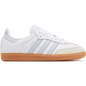 Resim adidas Samba OG White Halo Blue Gum Kadın Spor Ayakkabı 