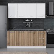 Resim Minar 185 Cm Mutfak Dolabı Beyaz Dore 185-D1 