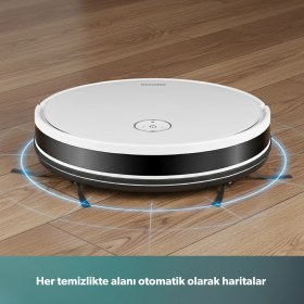 Resim Homend Alex 1288H Moplu ve Akıllı Robot Süpürge Gyroscope Beyaz 