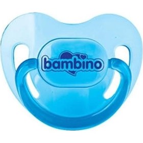 Resim Bambino Silikon Damak Uçlu Emzik 0 - 6 Ay Mavi 