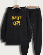 Resim trendypassion Unisex Shut Up Baskılı Eşofman Takımı 