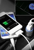 Resim KOİ TECH Araç Içi Çakmaklık 2xusb Girişli Kablolu Hızlı Şarj 2.4a 12watt 1.2m Type-c Kablolu Ka-52 